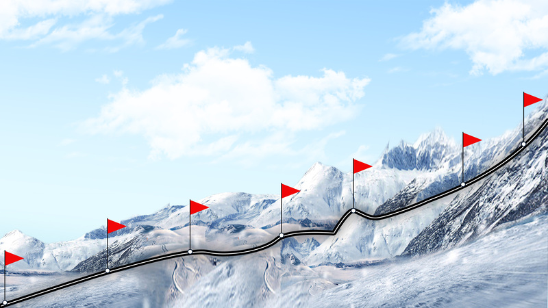 雪山攀登美景，高清JPG与商务科技PSD设计素材下载