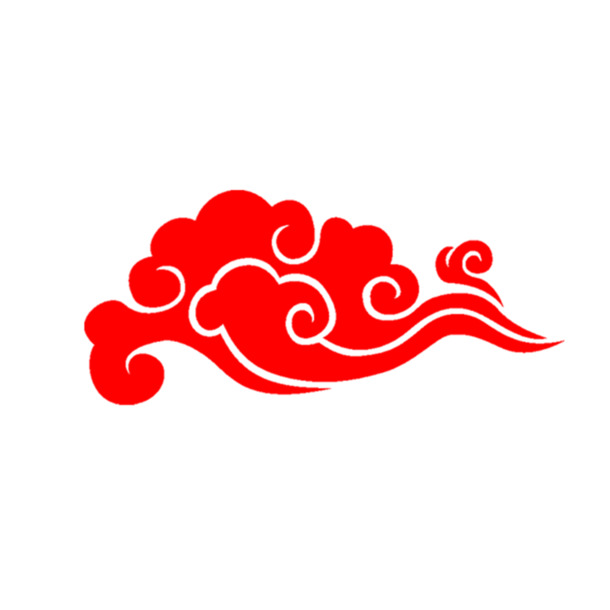 手绘祥云高清PNG素材，卡通元素透明图片，设计必备下载