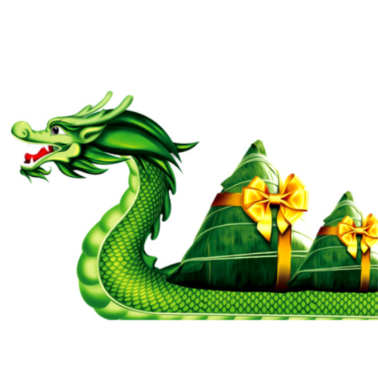端午节庆元素，龙舟粽子PNG透明图，高清设计素材下载