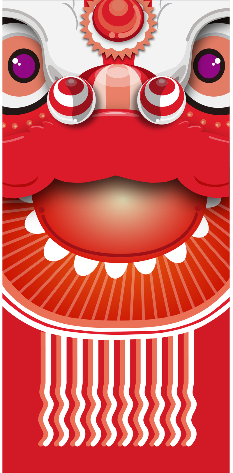 春节狂欢易拉宝设计素材，高清JPG与AI格式，电商必备，免费下载！