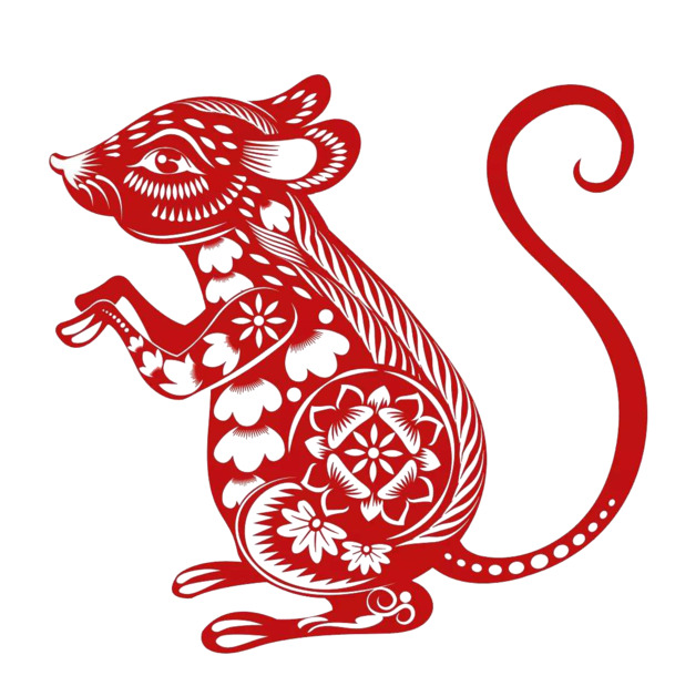 鼠年剪纸盛宴，精选老鼠高清PNG透明图片，节日元素一网打尽，元旦春节元宵图片素材任你下载
