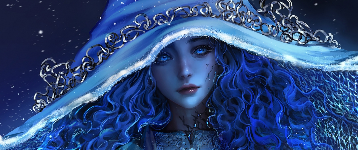 《艾尔登法环》菈妮，白雪女巫惊艳亮相！超清4K动漫壁纸，3440x1440带鱼屏专属，一键下载！