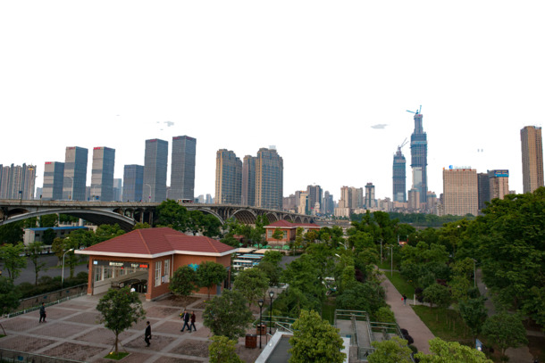 橘子洲美景PNG透明背景图，高清摄影素材，设计元素免费下载