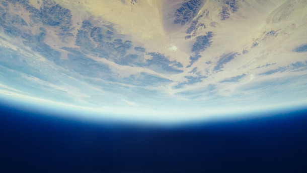 太空星球俯瞰，高清PNG透明地平线背景图片，设计素材下载