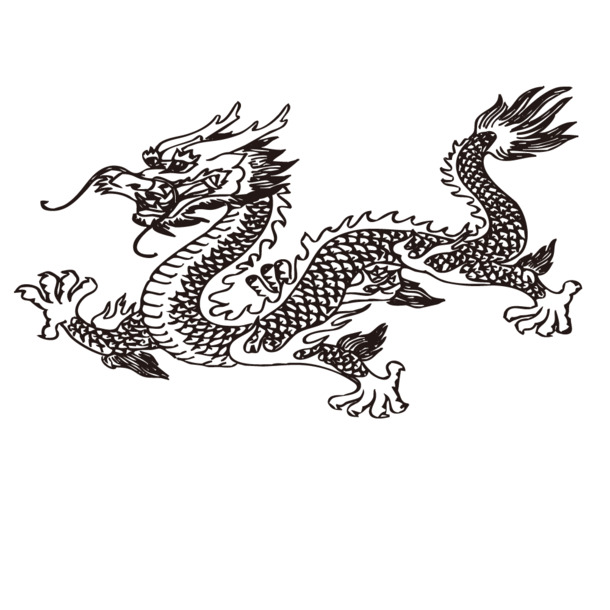 中国龙高清PNG透明图，免扣元素+AI设计素材，一键下载