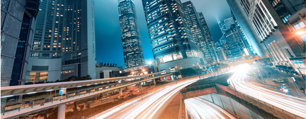 唯美温暖都市夜景灯光，高清PNG透明图片背景，创意Banner海报设计素材下载