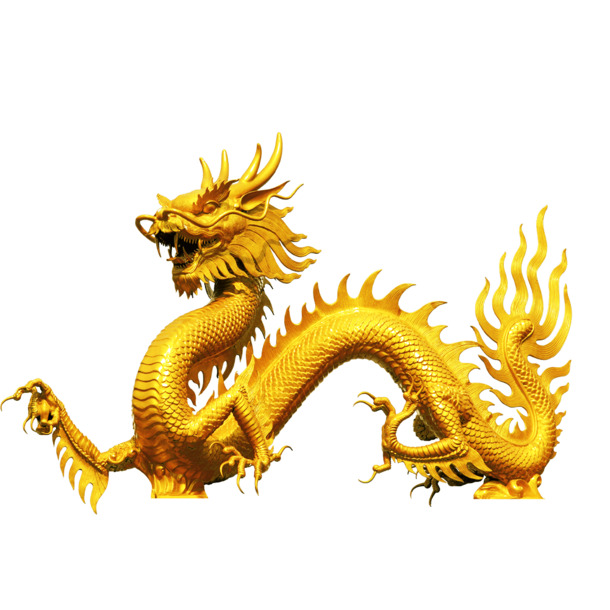 端午节PNG透明素材，高清中国龙图片，设计元素下载