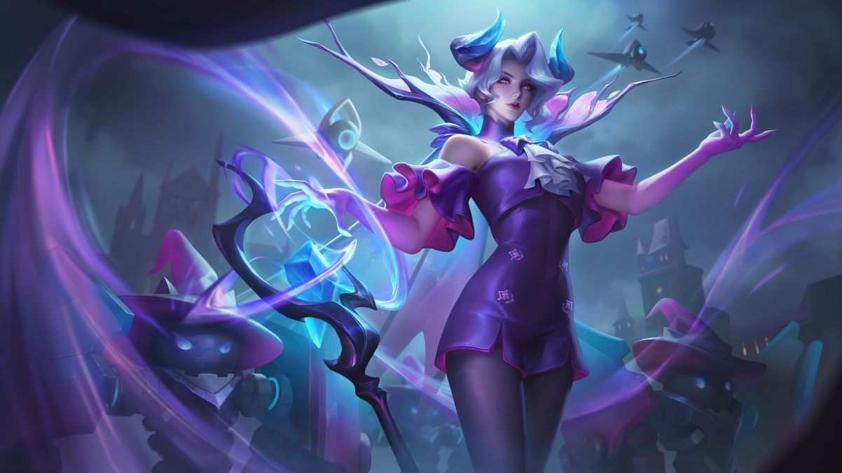 王者荣耀，米莱狄契约魔法皮肤4K超清壁纸，3840x2160分辨率原图下载