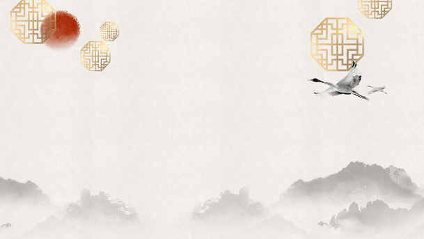 中国风古典山峰PNG透明背景图片，灰色窗户元素，高清设计素材下载