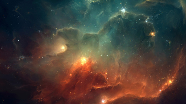 高清魔幻星空PNG透明背景，梦幻抽象图片设计素材下载