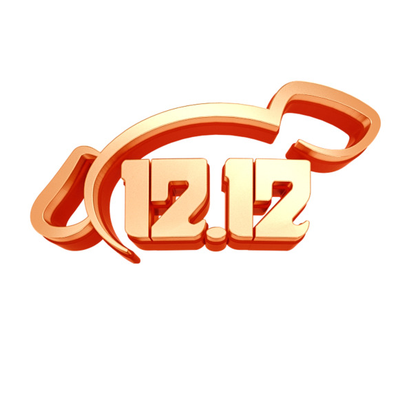 双12年终大促盛宴，京东LOGO高清PNG透明图片，几何图形漂浮元素，设计素材免费下载