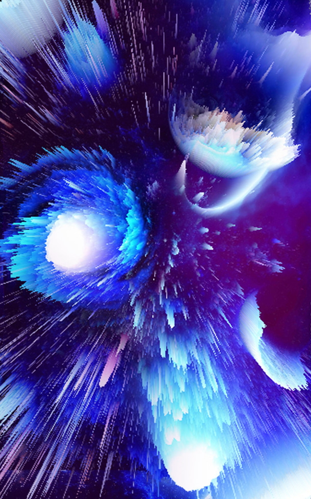 梦幻星空高清PNG背景，抽象梦幻元素，透明下载素材