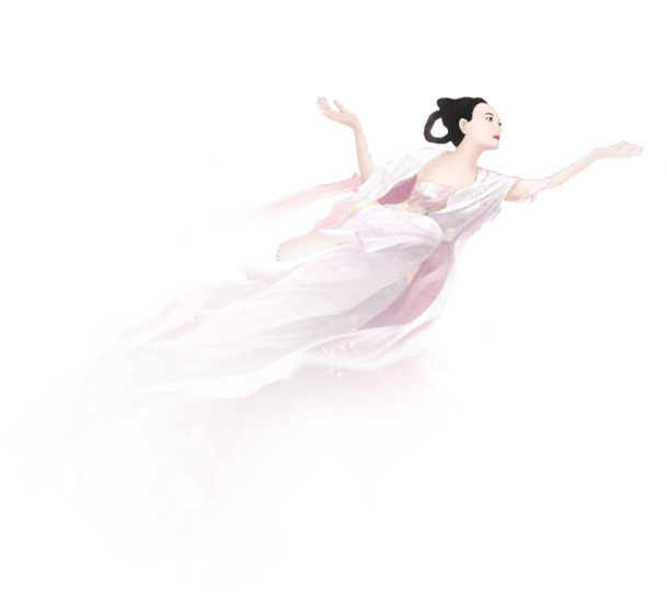 中秋节嫦娥PNG透明图，高清节日元素，设计素材下载