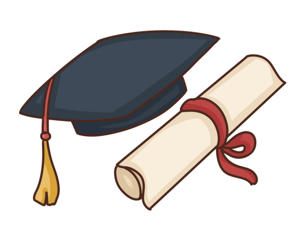 学士帽与学位证书PNG免抠图，高清透明素材，轻松下载设计元素