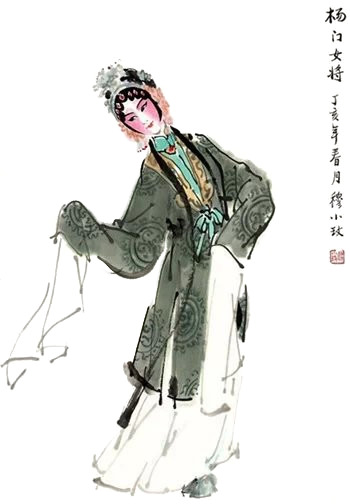 中国风戏曲人物PNG素材，高清透明图片，装饰元素丰富，一键下载