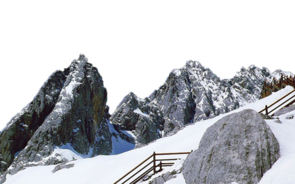 玉龙雪山高清PNG透明背景摄影素材，EPS格式设计元素免费下载