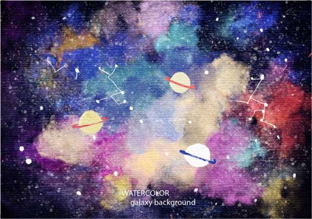 梦幻星空矢量PNG，高清透明背景，抽象AI设计素材下载