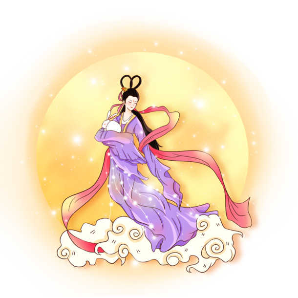 中秋佳节必备，嫦娥高清PNG透明图片，精美节日元素，免费下载