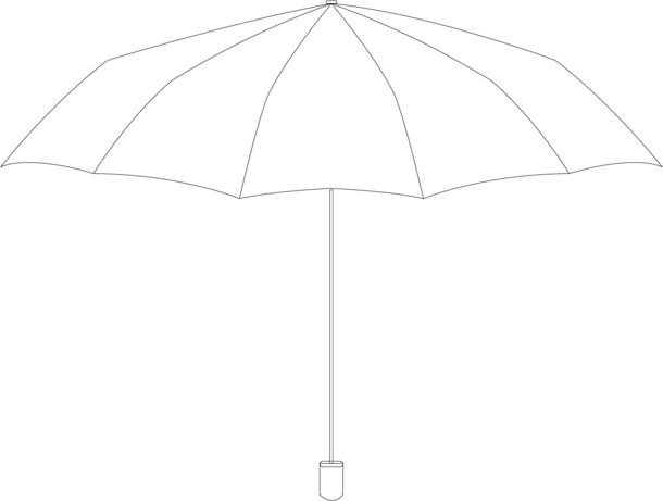 卡通雨伞线条PNG透明图，高清免抠元素，设计素材下载