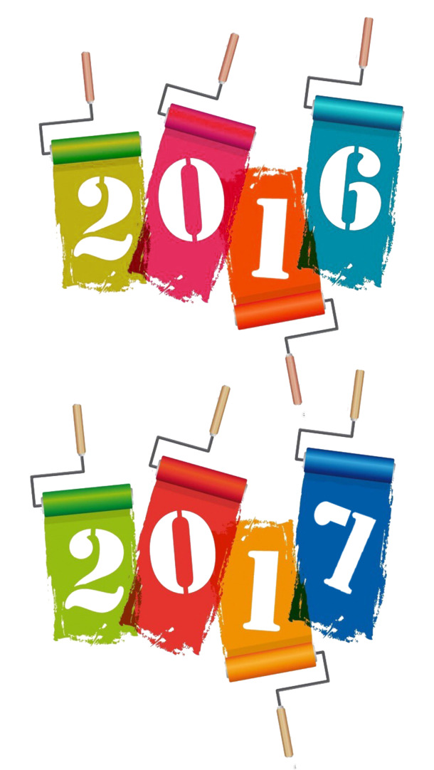 2016-2017高清PNG透明节日图片，元旦、春节、元宵设计素材下载
