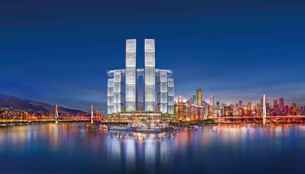 重庆朝天门来福士广场PNG透明背景图片，高清设计素材免费下载