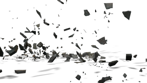 高清PNG透明爆炸漂浮元素，几何图设计素材下载