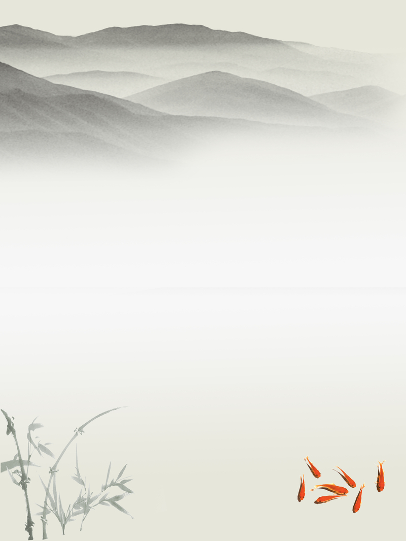 中国风水墨画背景素材，高清JPG与复古PSD格式下载