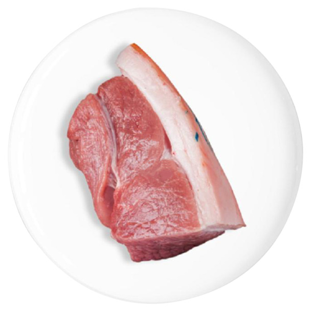 带皮猪后腿肉PNG透明图，高清免扣元素，设计素材一站下载