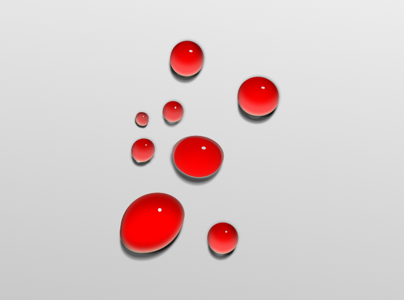 水滴特效素材，逼真的css3 svg水滴特效
