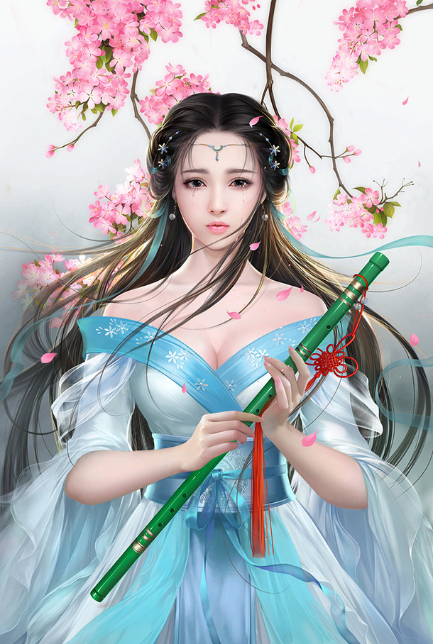 美女高清壁纸PNG，透明背景元素，设计素材一键下载