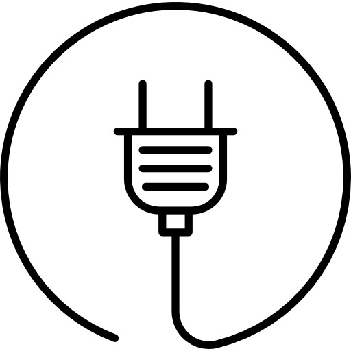 电插头图标，高清PNG透明免扣素材，一键下载设计元素