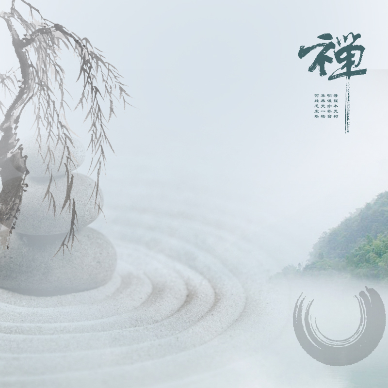 中国风禅意首饰PSD分层主图背景，复古高清JPG与PSD设计素材下载