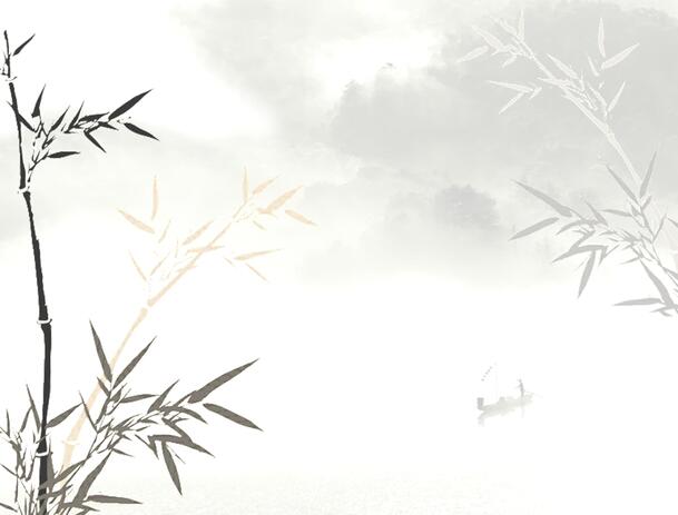 中国风淡雅水墨竹叶PNG透明背景，古典元素高清图片设计素材下载