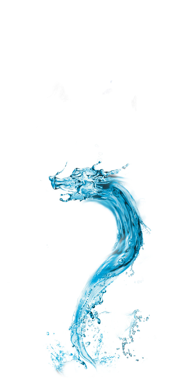 水特效龙PNG透明底纹，高清图片设计素材下载