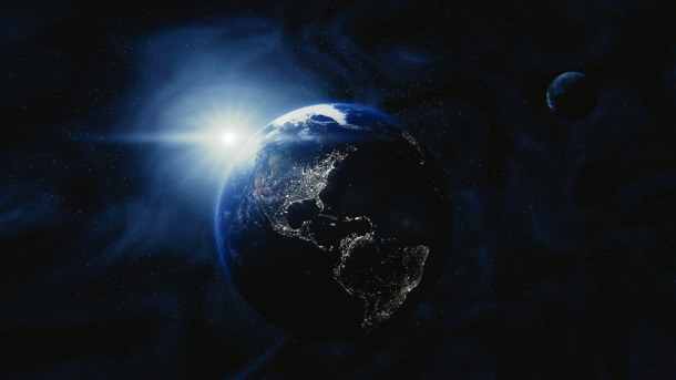 高清PNG透明太空星球背景图，创意背景设计素材免费下载