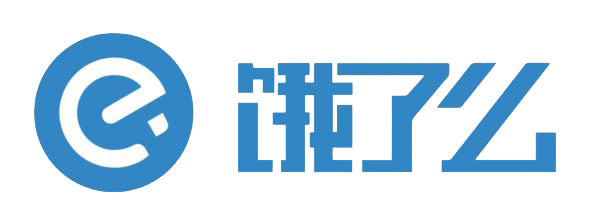 蓝色饿了么外卖图标，高清PNG透明手绘卡通图片素材下载