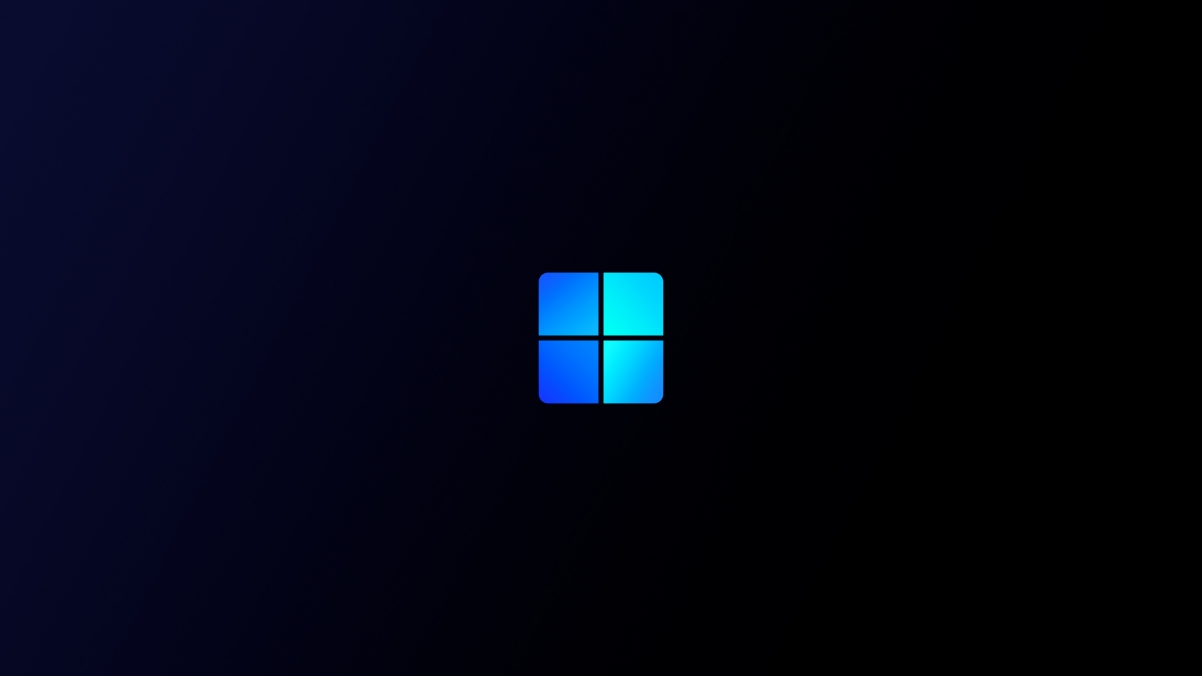 微软Win 10黑色简约4K高清壁纸，3840x2160分辨率，精美背景图片免费下载