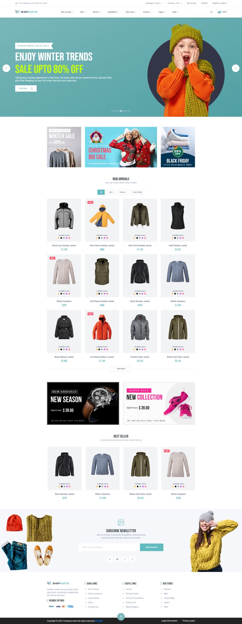 电商网站模板源码，html5购物网站代码