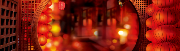 中国风喜庆灯笼PNG透明图，高清节日背景素材免费下载