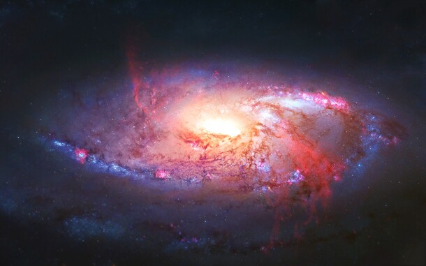 绚丽星云宇宙背景，高清PNG透明图片，抽象梦幻设计素材下载