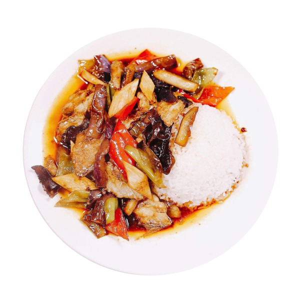 鱼香茄子饭PNG透明图片，高清生活用品装饰元素，设计素材下载