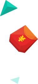 红包圆锥漂浮装饰PNG透明图，高清素材下载，创意漂浮元素
