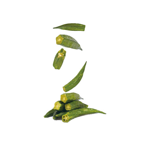 黄秋葵脱水蔬菜干PNG透明图片，高清装饰元素，植物设计素材下载