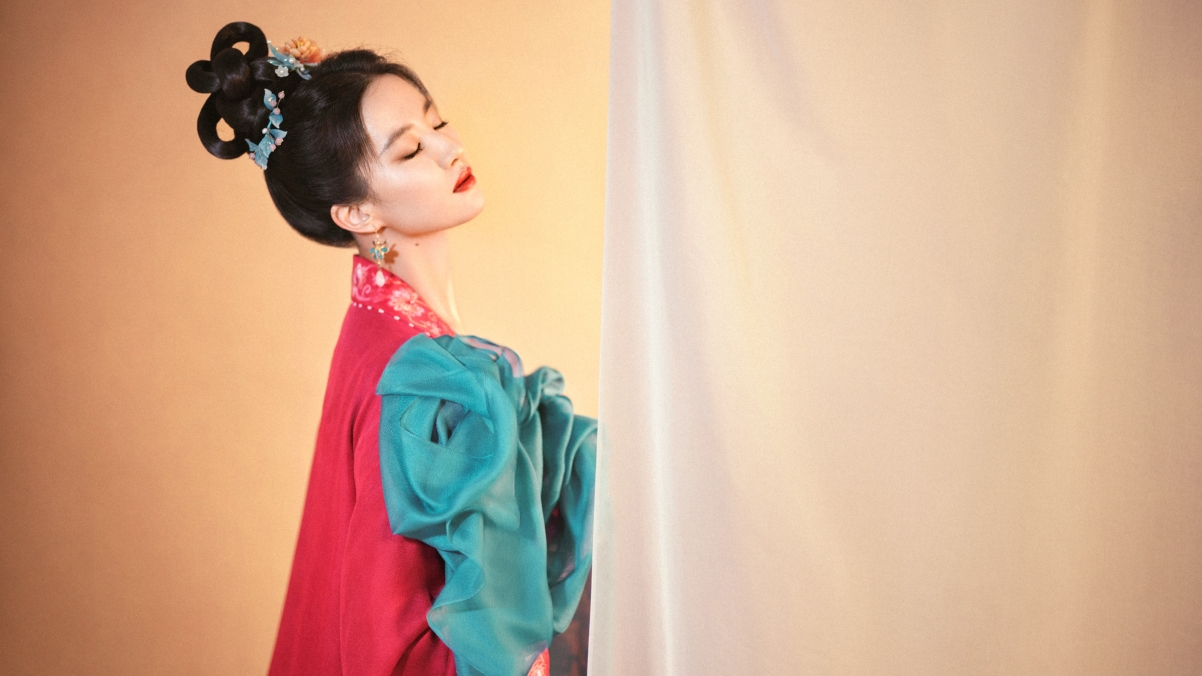 梦华录刘亦菲绝美瞬间，闭眼侧颜古装4K壁纸，高清下载3840x2160