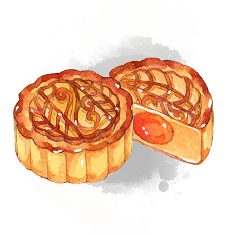 中秋节月饼PNG素材，高清透明图片，节日元素设计下载