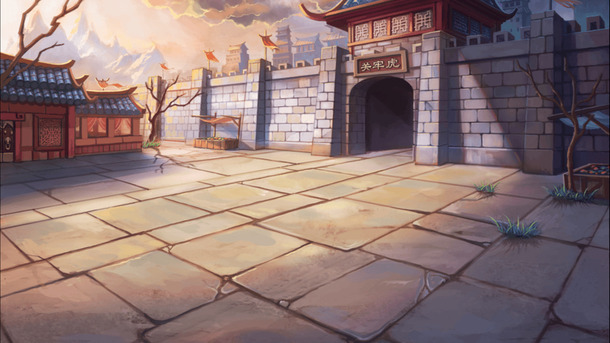 动漫古城门高清PNG透明背景海报素材，免费下载设计元素Banner