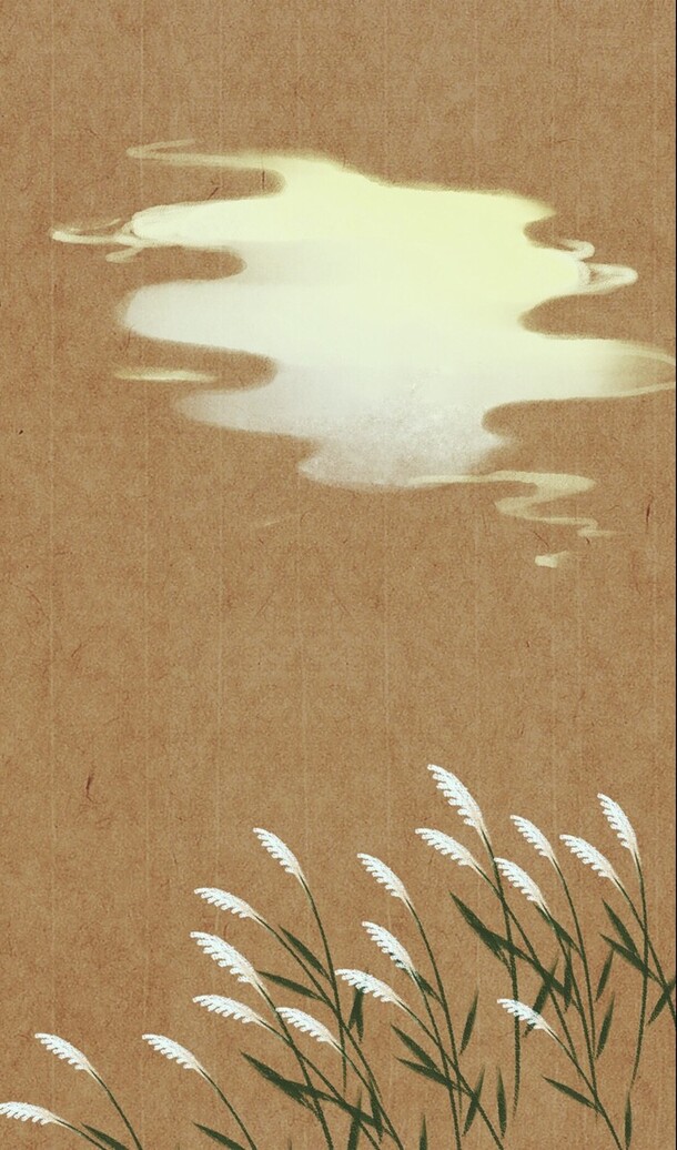 手绘古风河流插画，高清PNG透明背景，H5设计素材免费下载