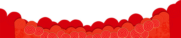 底部装饰云纹PNG，新春佳节高清素材，免费下载