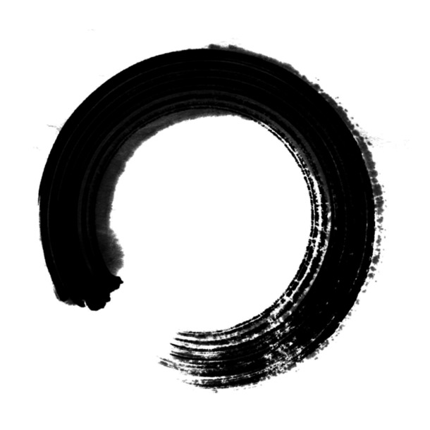 中国风毛笔圈PNG透明图，高清装饰元素，墨迹笔触，设计素材下载