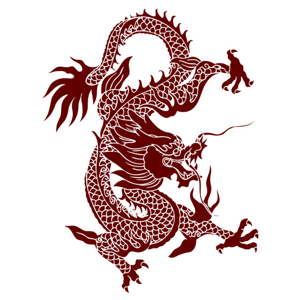 龙图案PNG透明高清下载，手绘卡通元素，AI格式设计素材精选